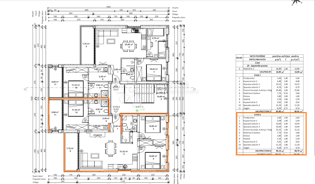 Apartma Na predaj - ISTARSKA ŽMINJ