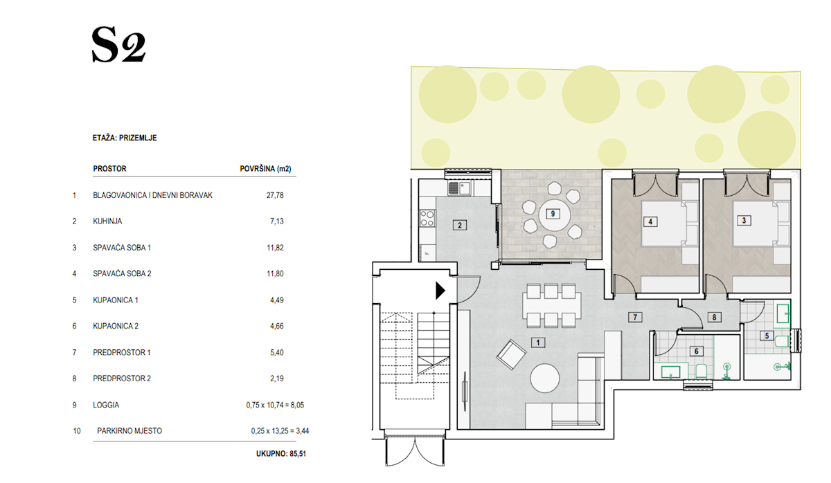 Apartmán Na predaj - ŠIBENSKO-KNINSKA PRIMOŠTEN