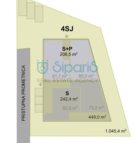 Land for sale 530 m² – Kaštel