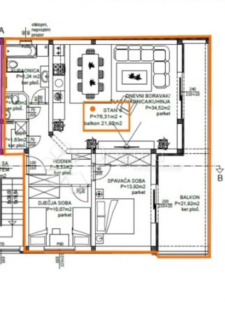 Apartmán na prodej 98 m² – Privlaka