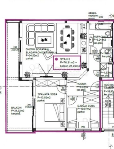 Apartmán na prodej 98 m² – Privlaka