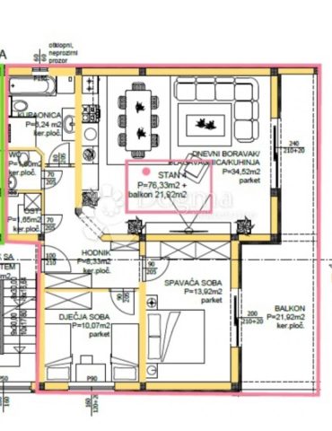 Apartmán na prodej 98 m² – Privlaka