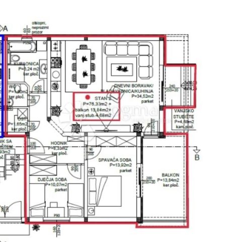 Apartment zu verkaufen 94 m² – Privlaka