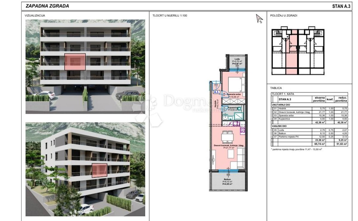 Appartement À vendre - SPLITSKO-DALMATINSKA MAKARSKA