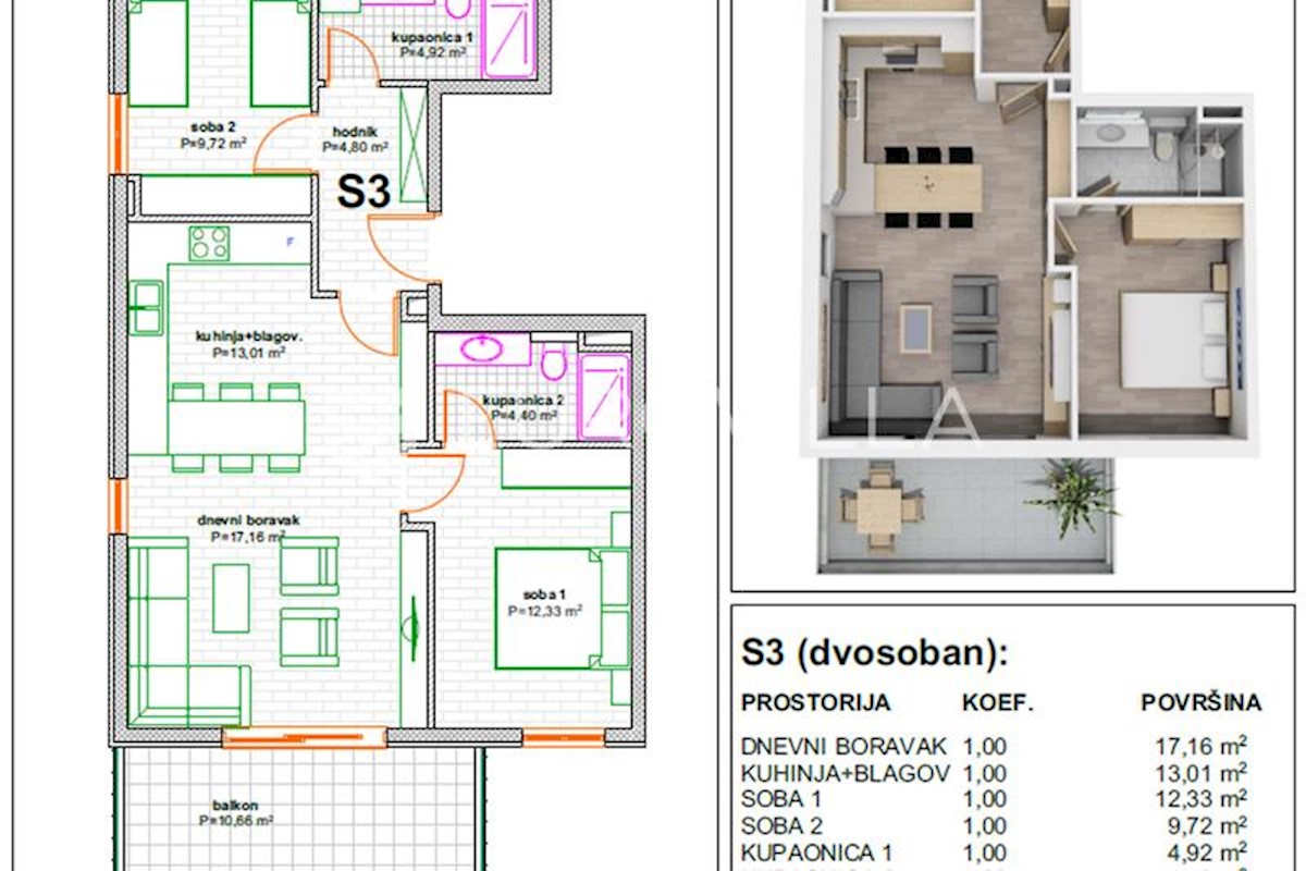 Stan Na prodaju - SPLITSKO-DALMATINSKA MAKARSKA