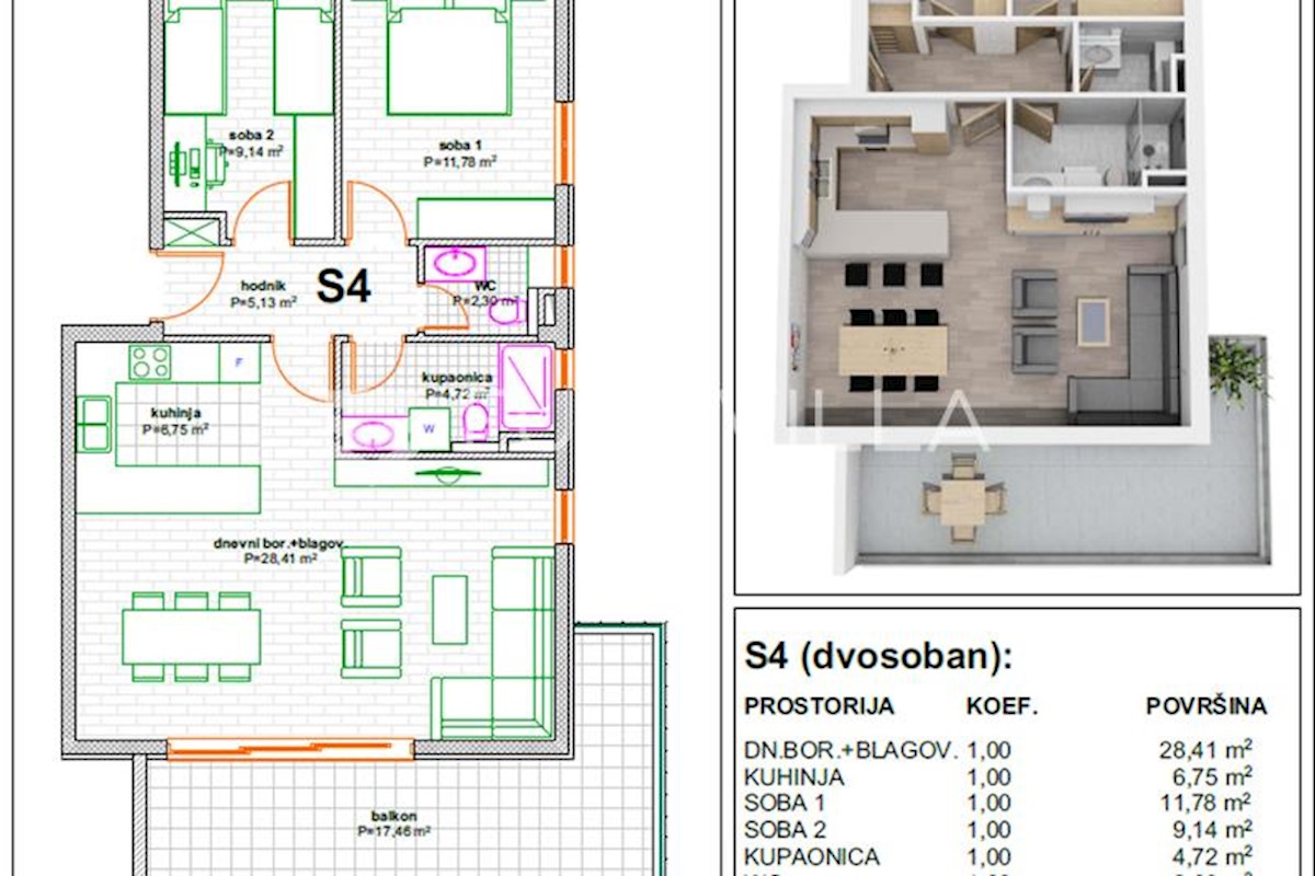 Apartmán Na prodej - SPLITSKO-DALMATINSKA MAKARSKA