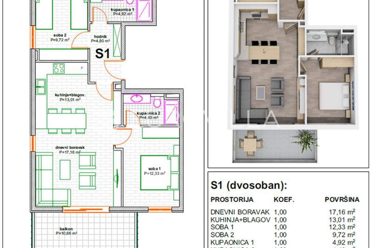 Apartment Zu verkaufen - SPLITSKO-DALMATINSKA MAKARSKA