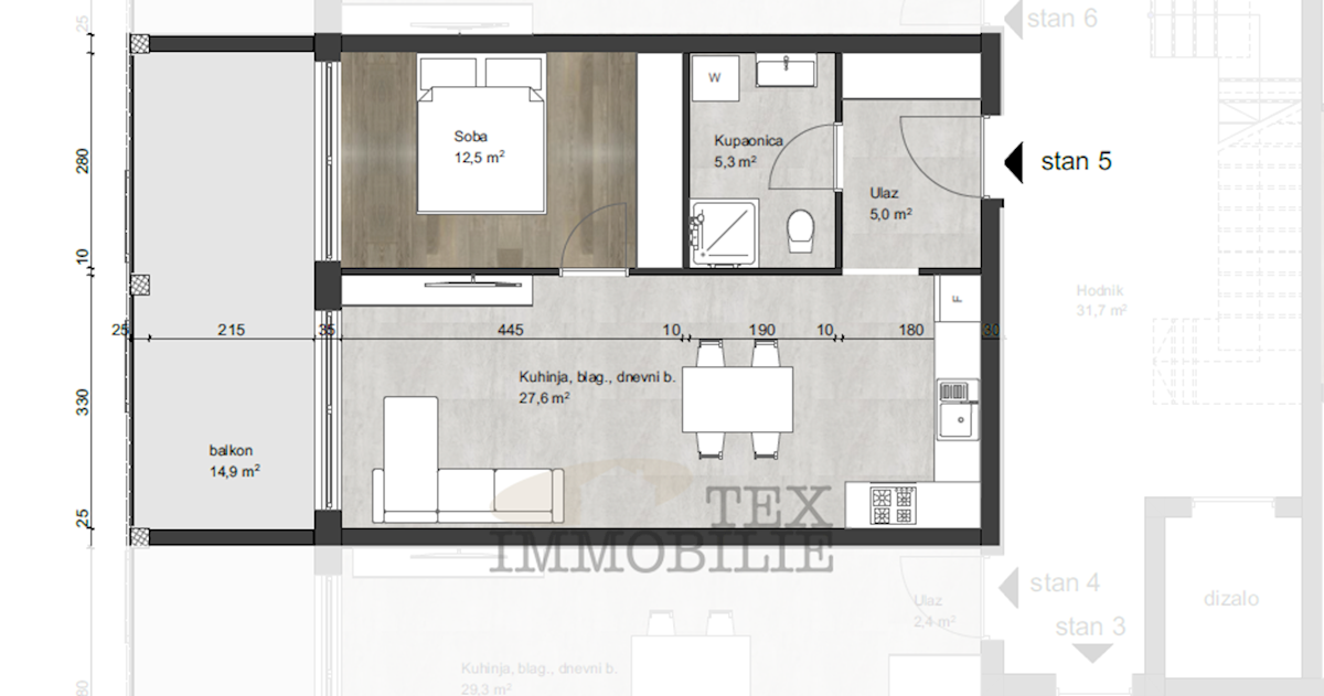 Apartma Na predaj - Istarska Tar-vabriga - foto 4/5