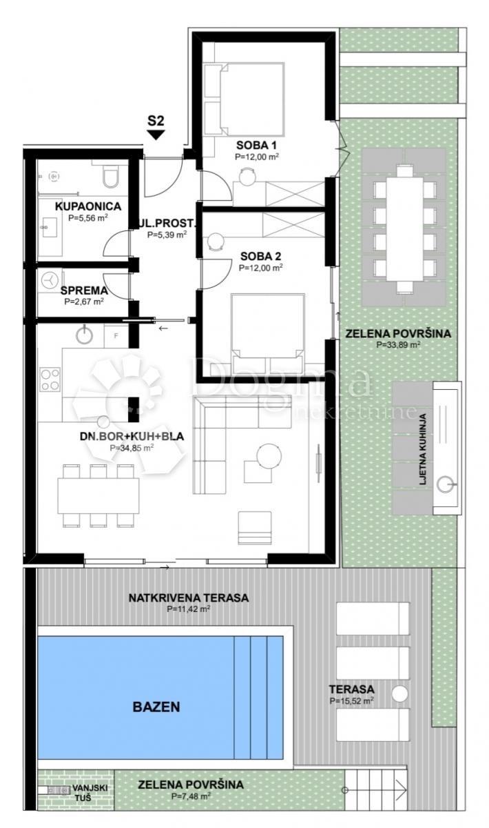 Apartmán Na prodej - DUBROVAČKO-NERETVANSKA SLIVNO