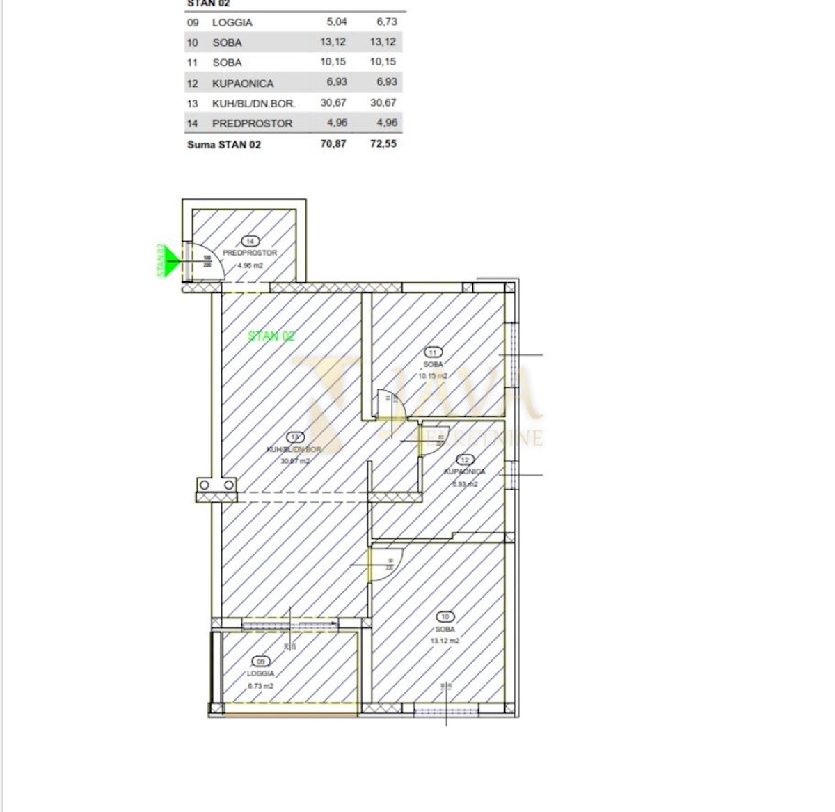 Apartma Na predaj - PRIMORSKO-GORANSKA KASTAV