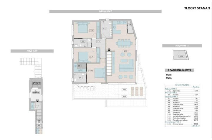 Apartment Zu verkaufen - Primorsko-goranska Krk - foto 3/3