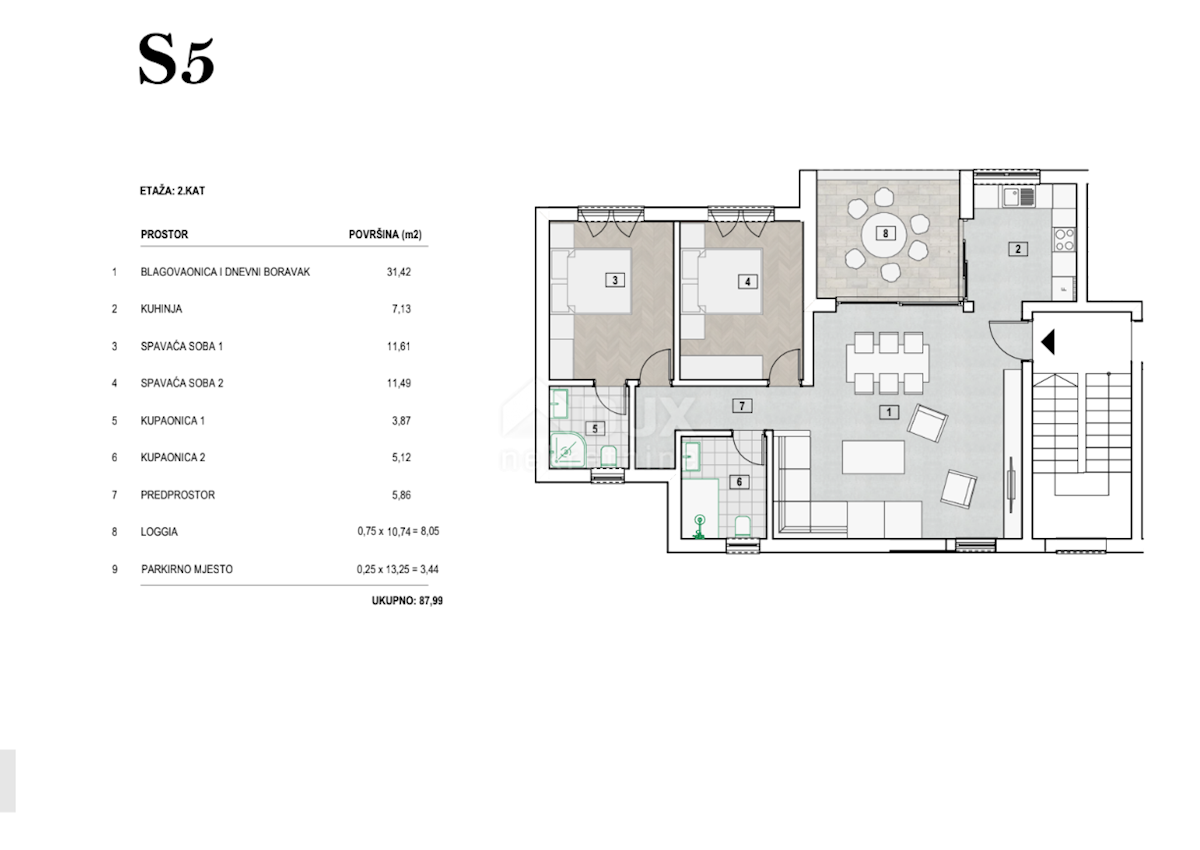 Apartment Zu verkaufen - ŠIBENSKO-KNINSKA PRIMOŠTEN