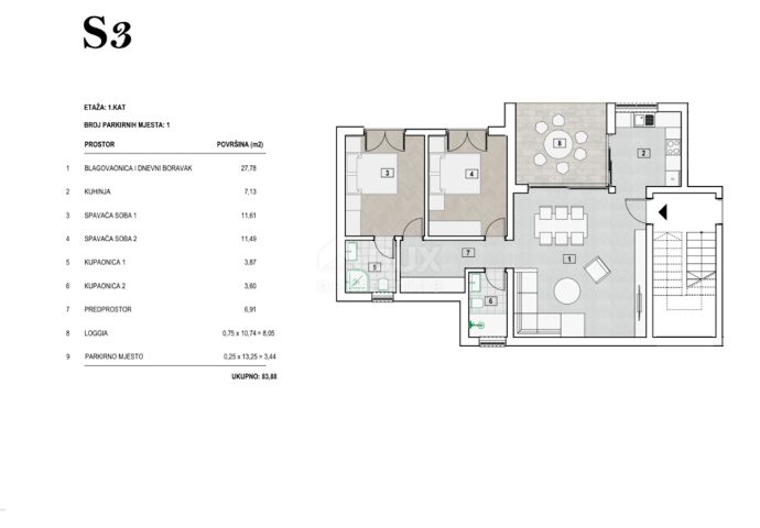 Apartmán Na predaj - šibensko-kninska Primošten - foto 2/7