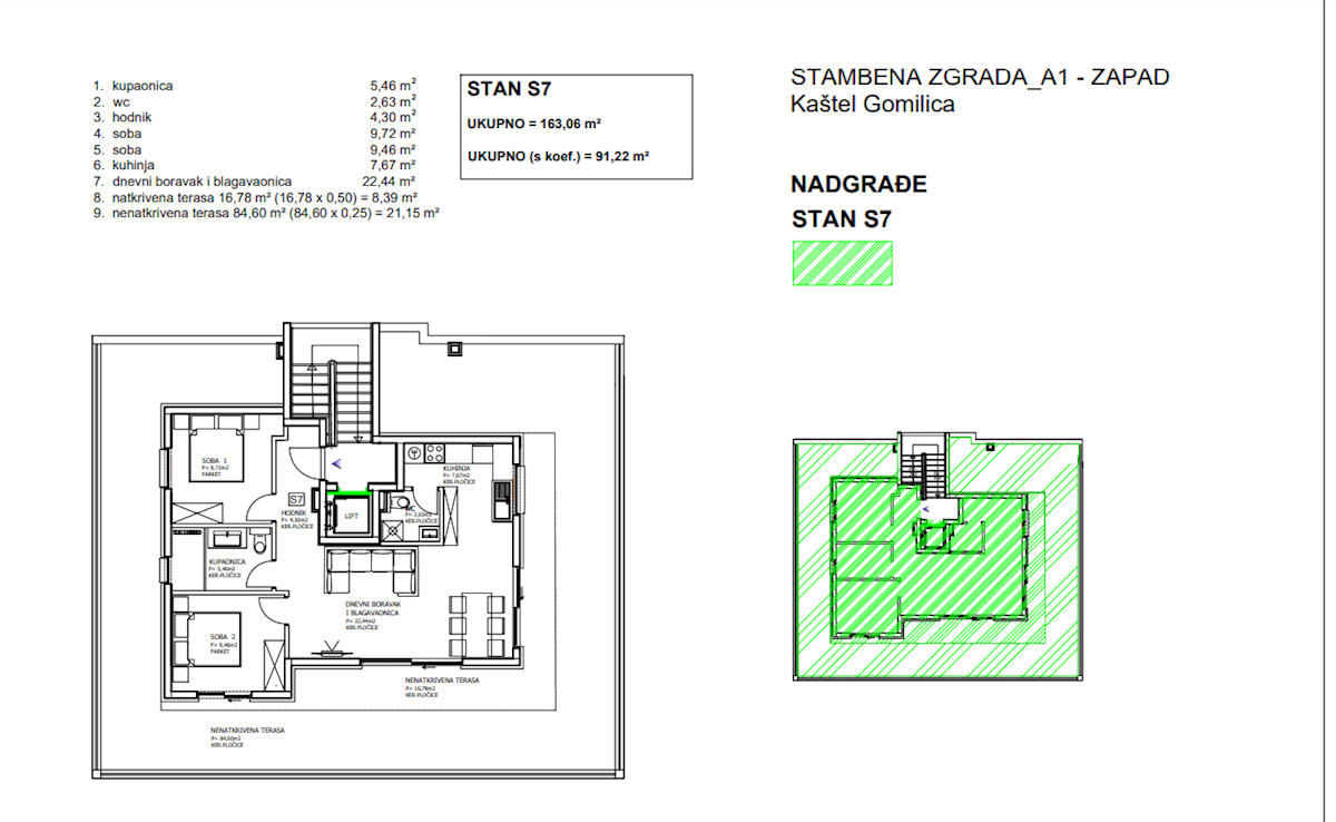 Stan Na prodaju - SPLITSKO-DALMATINSKA KAŠTELA