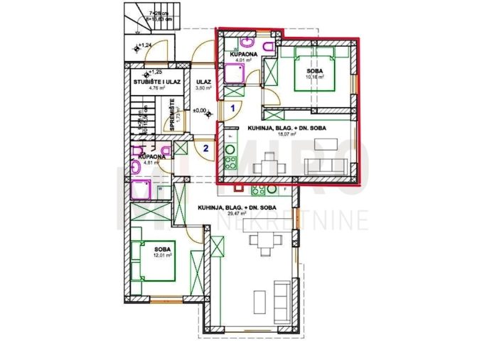 Apartma Naprodaj - Primorsko-goranska Krk - foto 2/2