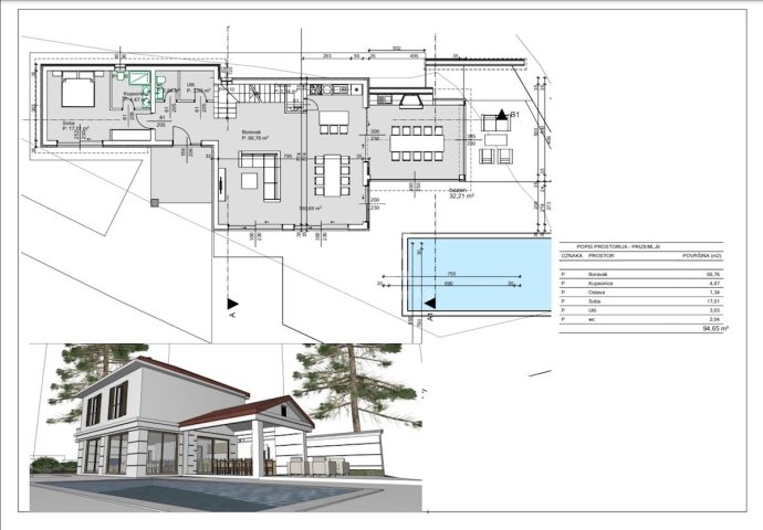 Działka na sprzedaż 993 m² – Kornić