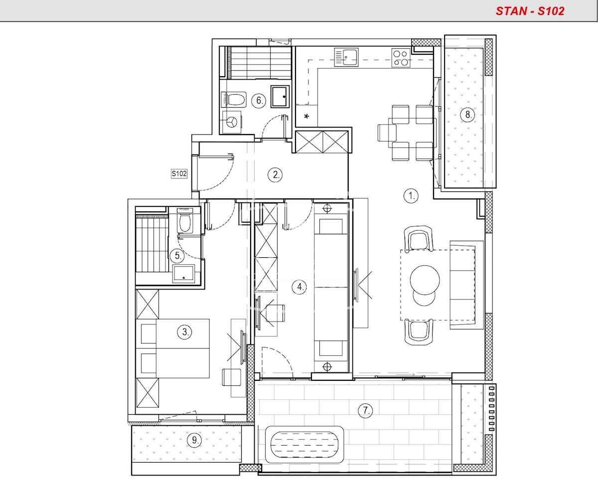 Apartmán Na prodej - ZADARSKA SUKOŠAN