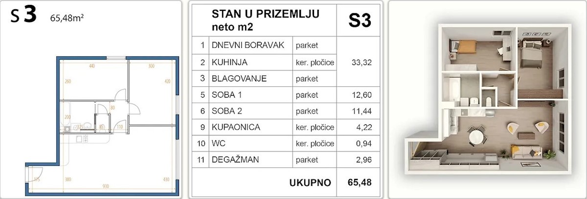 Apartment Zu verkaufen - ZADARSKA SUKOŠAN