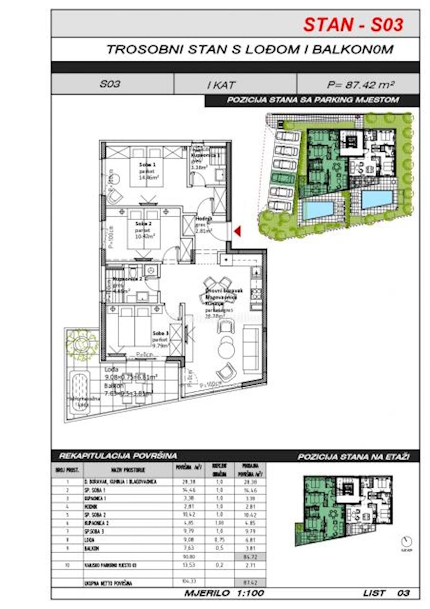 Flat For sale - ZADARSKA SUKOŠAN