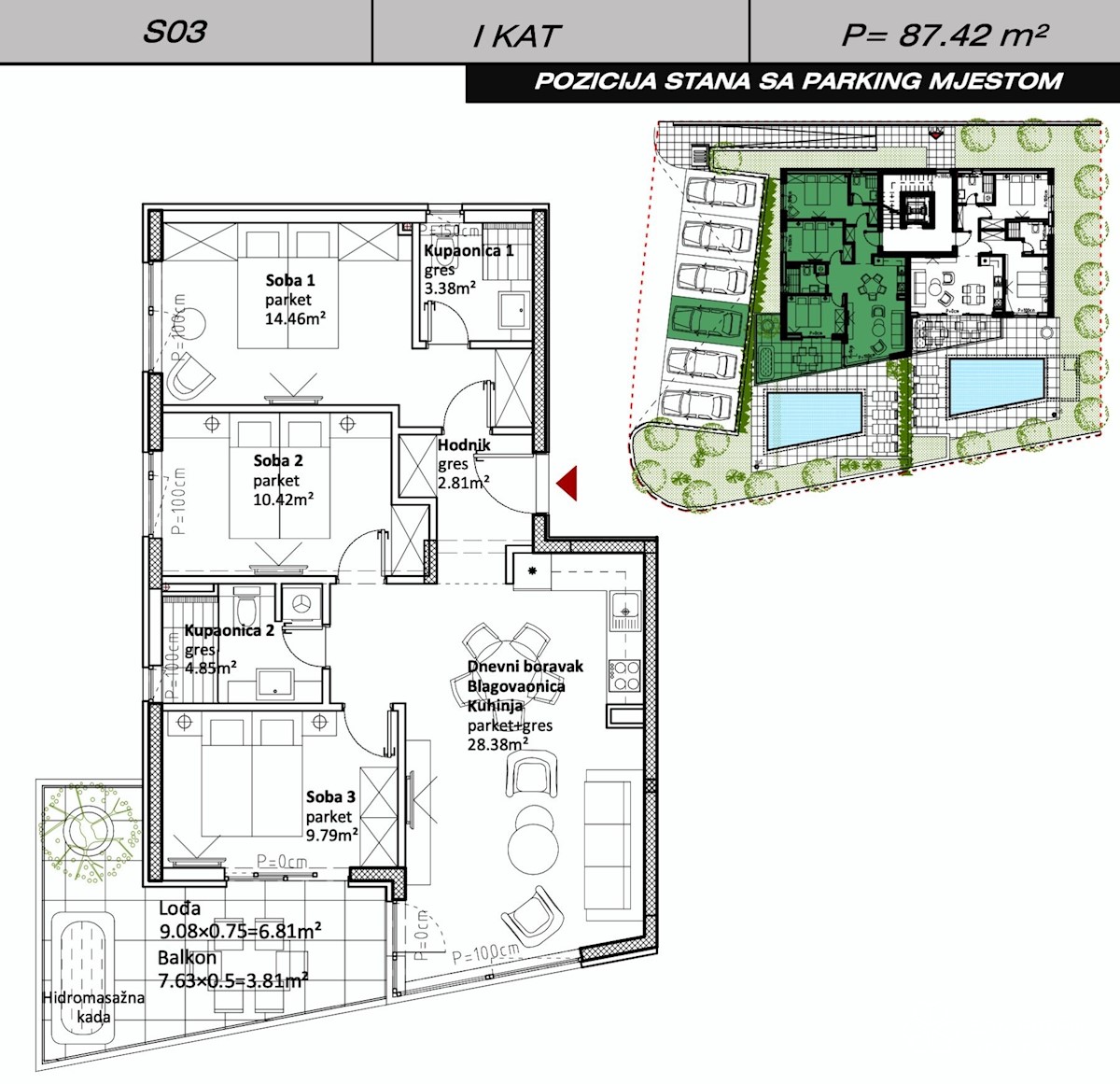 Apartment Zu verkaufen - ZADARSKA SUKOŠAN