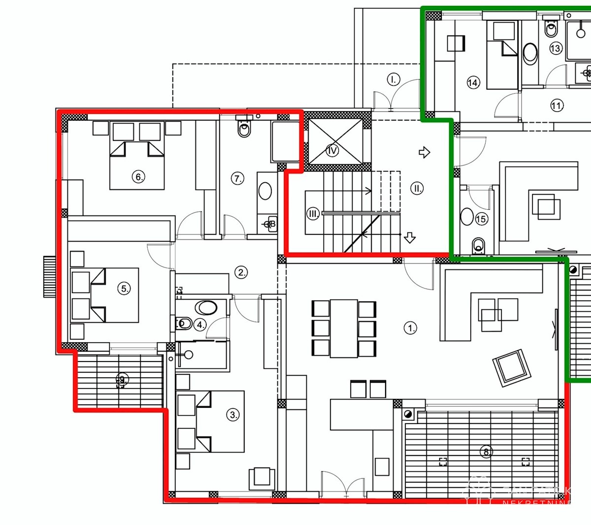 Appartement À vendre - ŠIBENSKO-KNINSKA ŠIBENIK