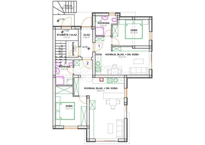 Apartma Naprodaj - Primorsko-goranska Krk - foto 2/3