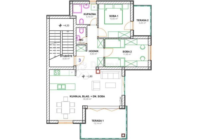 Apartma Naprodaj - Primorsko-goranska Krk - foto 3/3