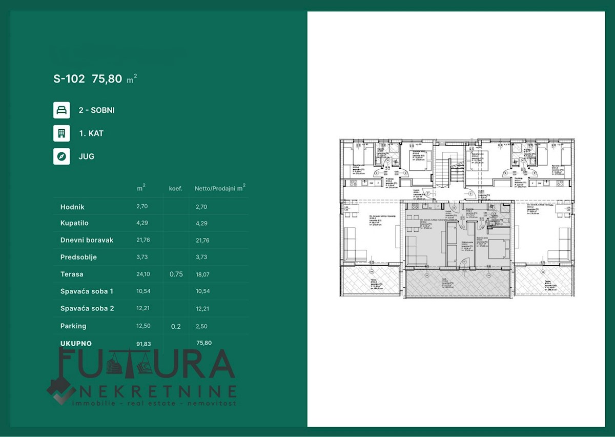 Apartmán Na prodej - ZADARSKA PRIVLAKA