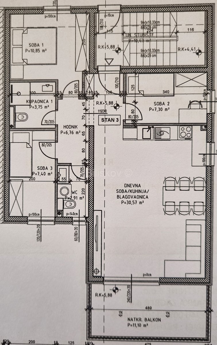 Apartment Zu verkaufen - SPLITSKO-DALMATINSKA KAŠTELA