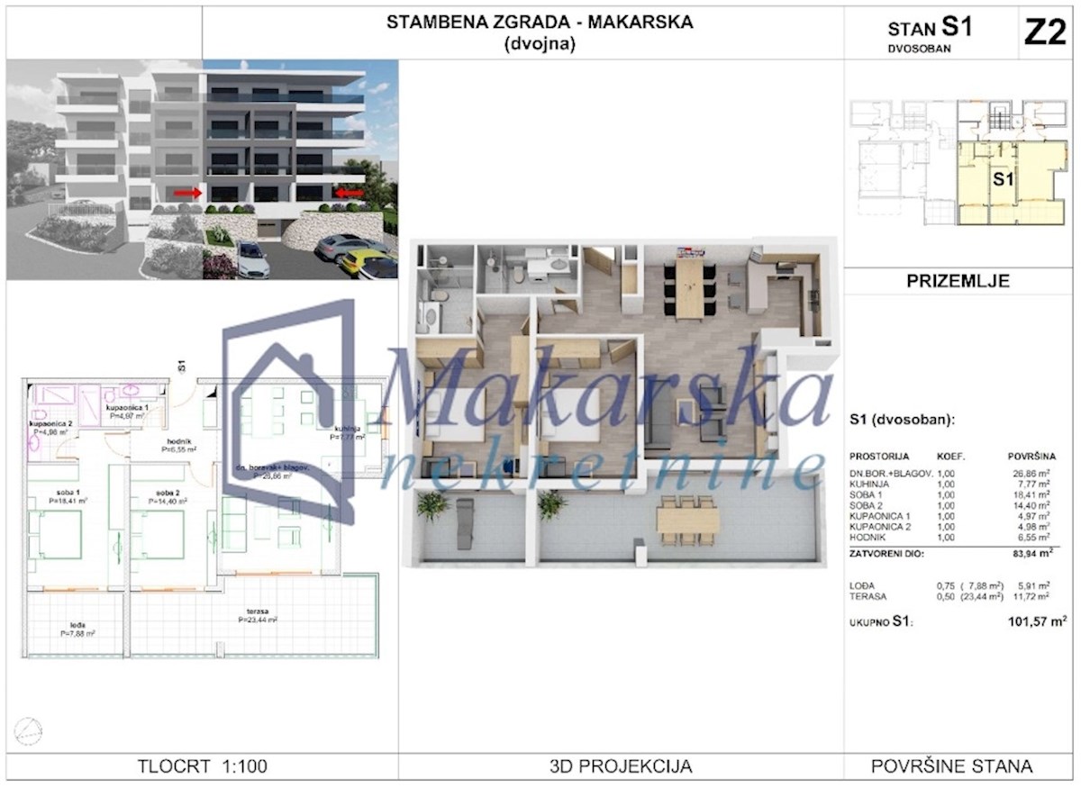 Stan Na prodaju MAKARSKA