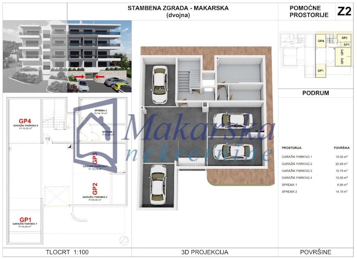 Appartement À vendre - SPLITSKO-DALMATINSKA MAKARSKA