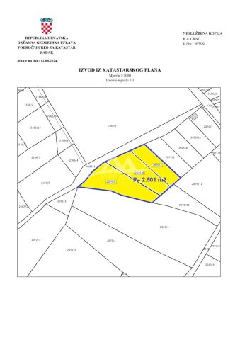 Land for sale 2501 m² – Crno