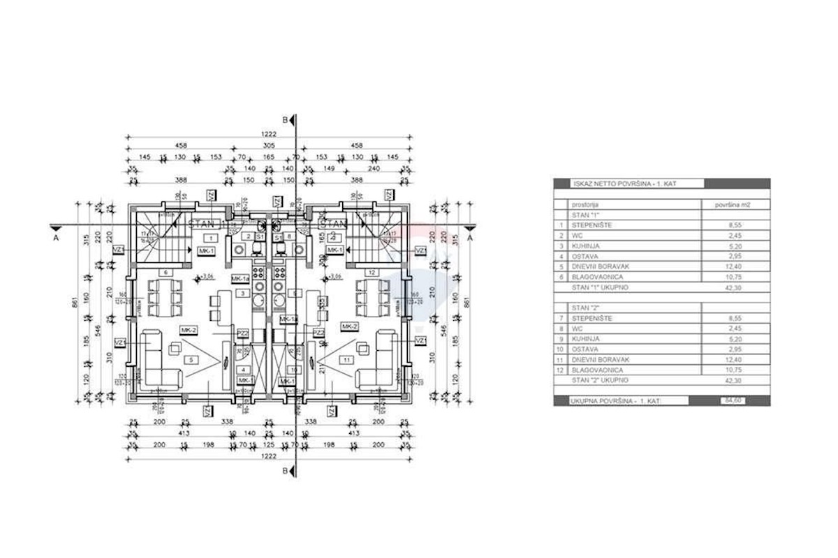 Flat For sale - ZADARSKA VRSI