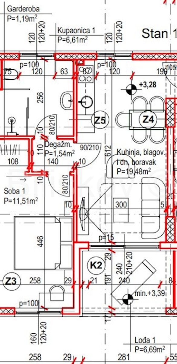 Apartmán Na prenájom - SPLITSKO-DALMATINSKA KAŠTELA