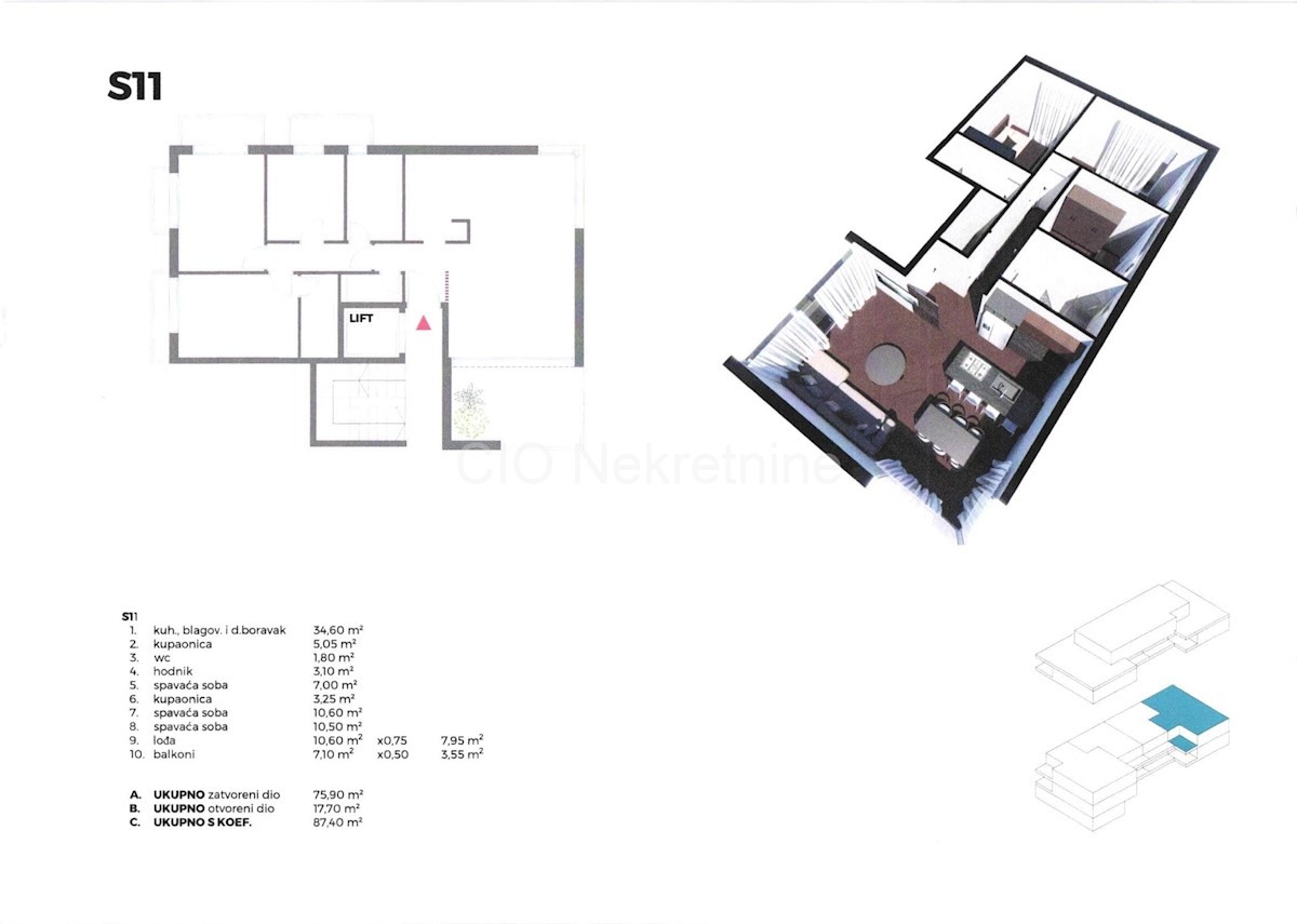 Apartmán Na predaj - SPLITSKO-DALMATINSKA SPLIT