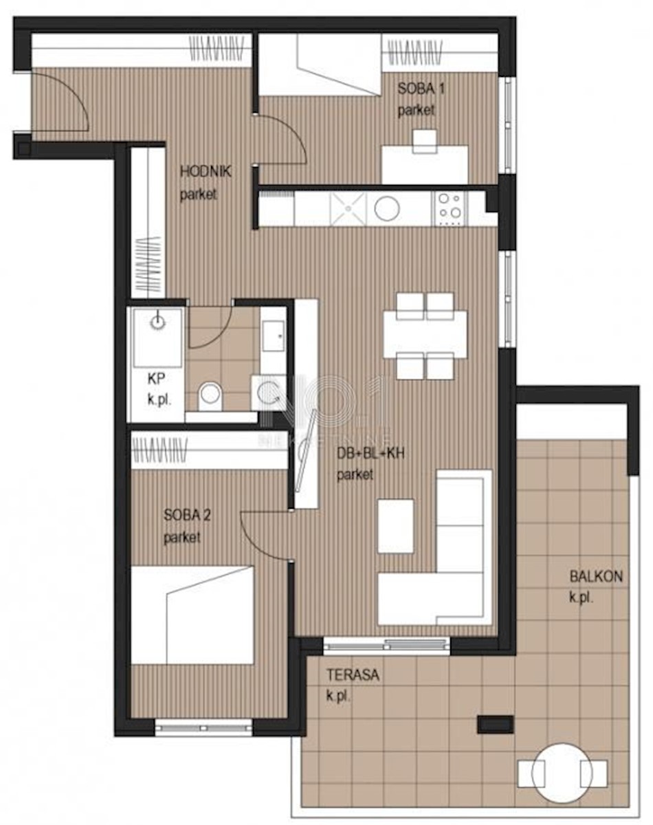 Apartmán K pronájmu - PRIMORSKO-GORANSKA KOSTRENA