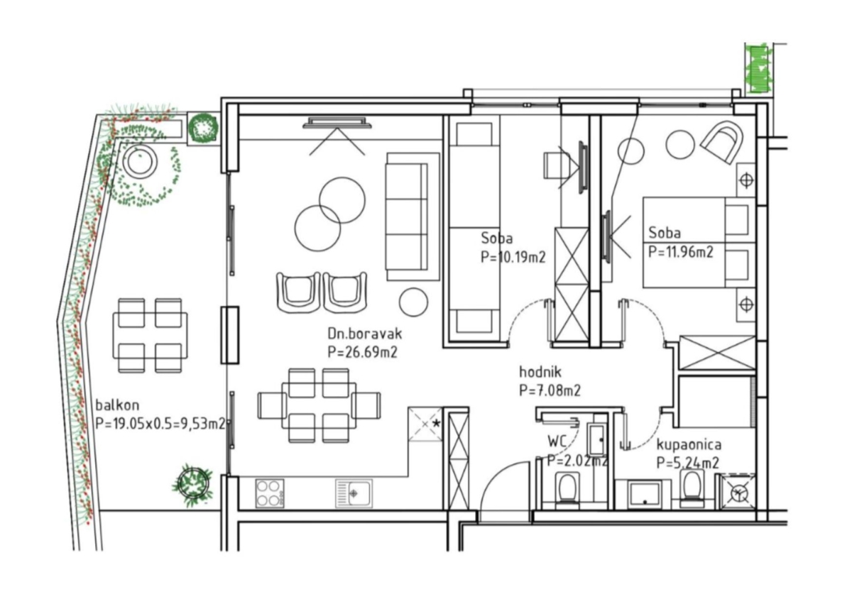 Flat For sale - SPLITSKO-DALMATINSKA MAKARSKA