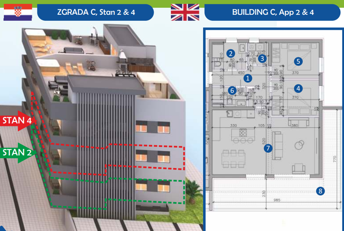 Apartma Na predaj - ZADARSKA SUKOŠAN