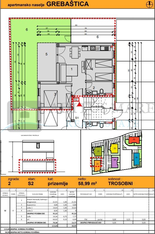 Appartement À vendre - ŠIBENSKO-KNINSKA ŠIBENIK