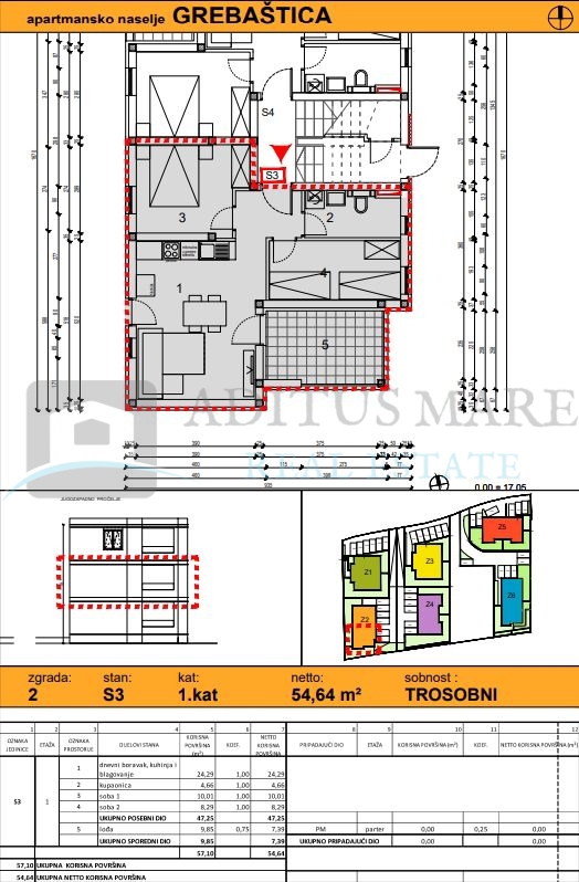 Appartement À vendre - ŠIBENSKO-KNINSKA ŠIBENIK