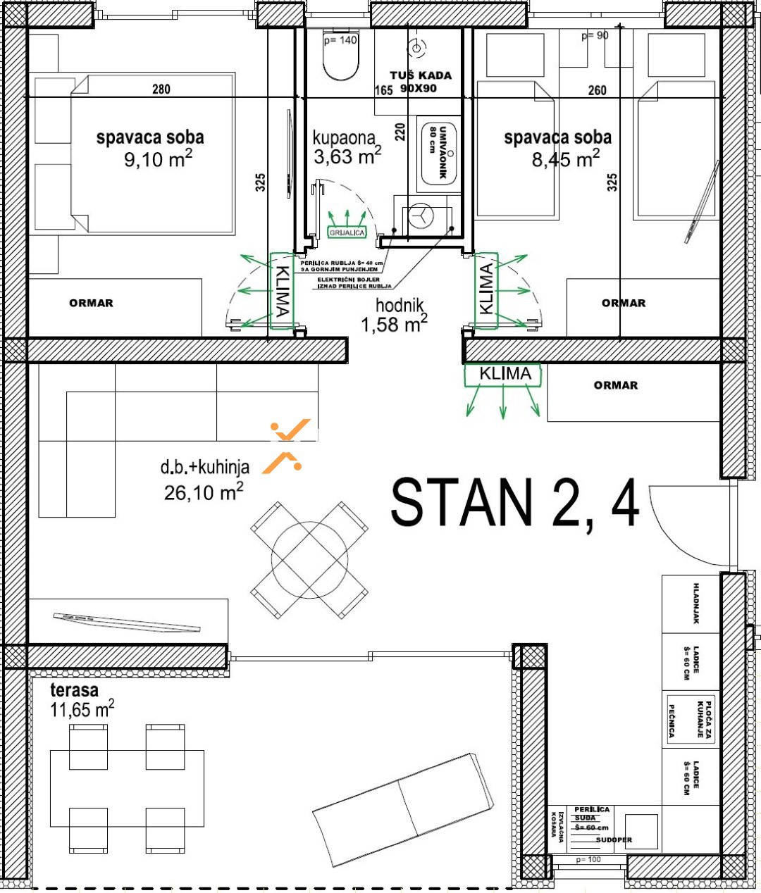 Apartma Na predaj - ZADARSKA VIR