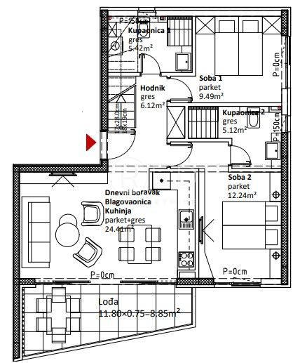 Apartmán Na prodej - ZADARSKA SUKOŠAN