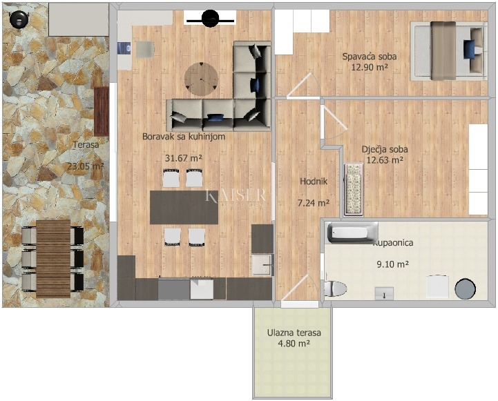 Flat For sale - PRIMORSKO-GORANSKA NOVI VINODOLSKI