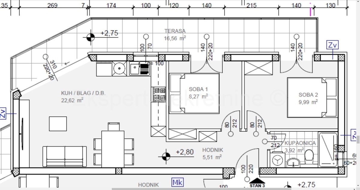 Flat For sale - ŠIBENSKO-KNINSKA ROGOZNICA