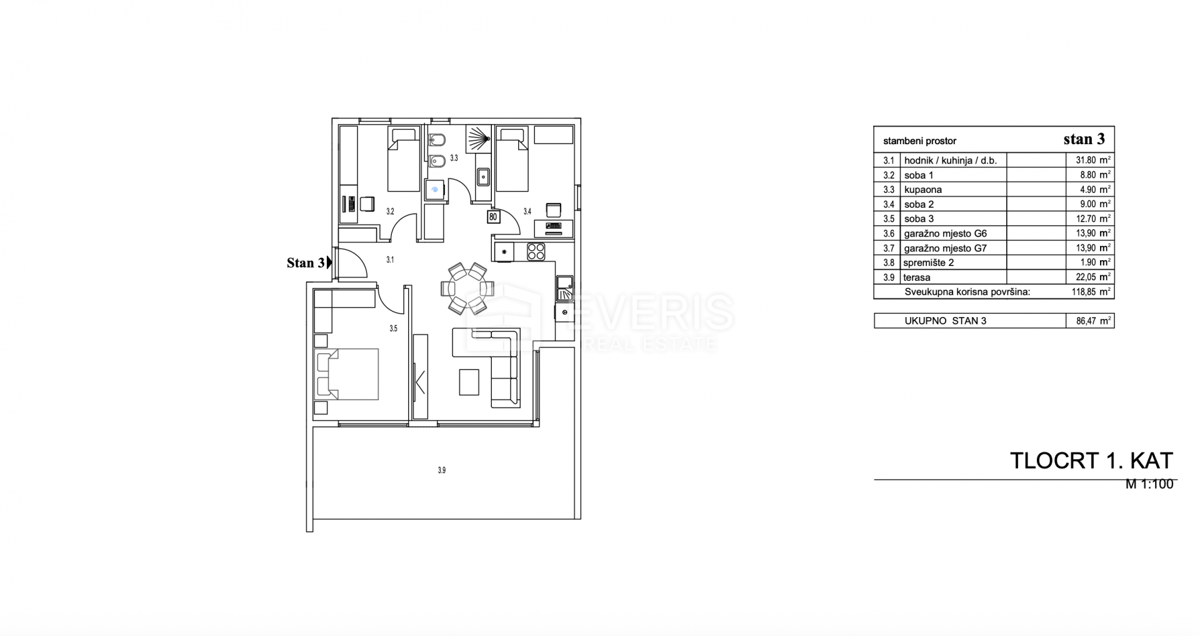 Apartment Zu verkaufen - PRIMORSKO-GORANSKA RIJEKA