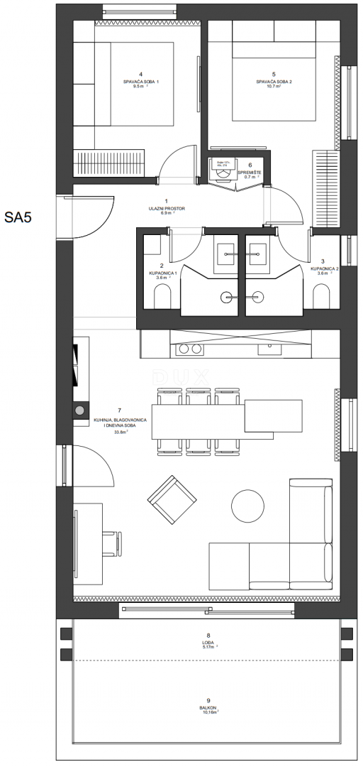 Flat For sale - ZADARSKA NIN