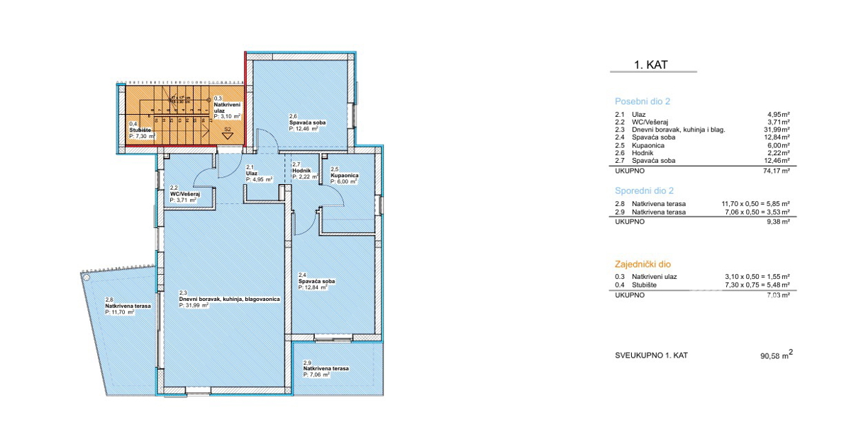 Appartement À vendre - ŠIBENSKO-KNINSKA VODICE