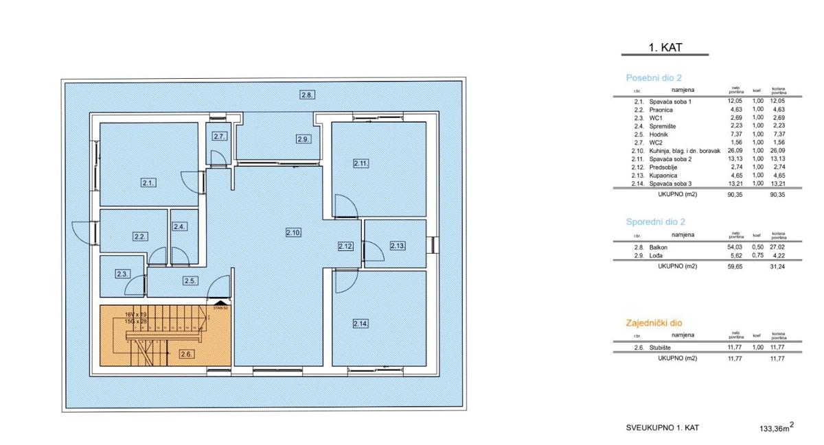 Appartement À vendre - ŠIBENSKO-KNINSKA VODICE
