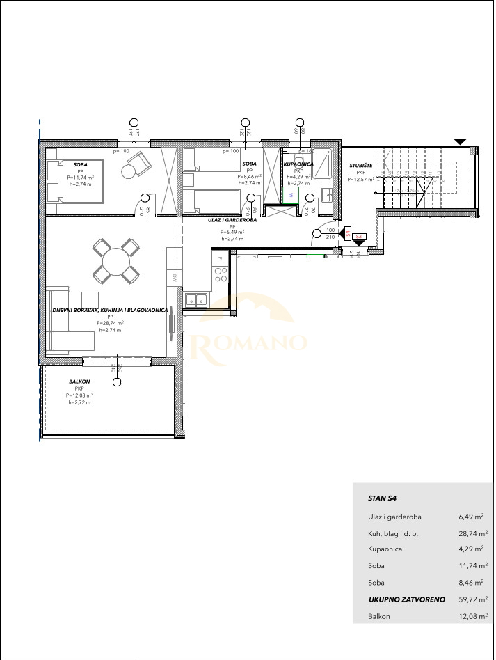 Apartment Zu verkaufen - Splitsko-dalmatinska Trogir - foto 3/8
