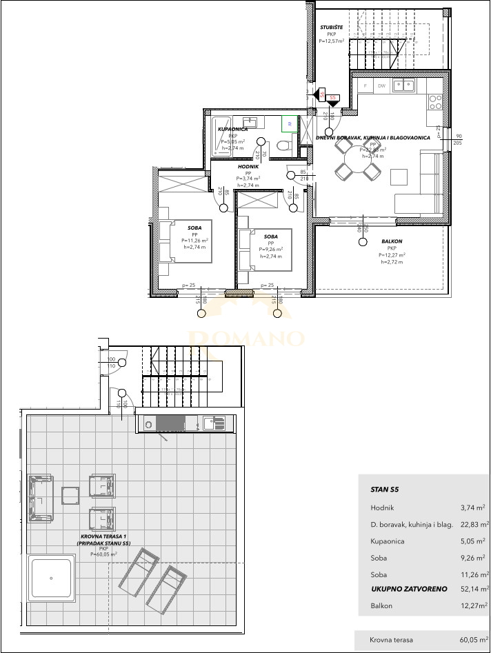 Apartmán Na prodej - Splitsko-dalmatinska Trogir - foto 3/8